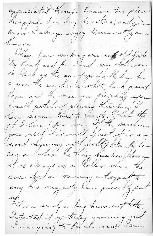Letter from Harry S. Truman to Bess Wallace