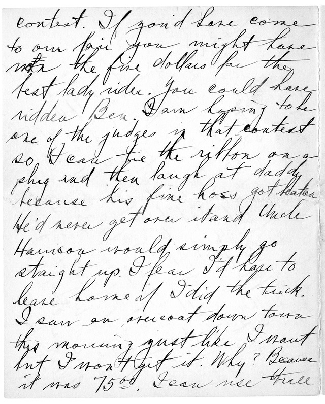 Letter from Harry S. Truman to Bess Wallace
