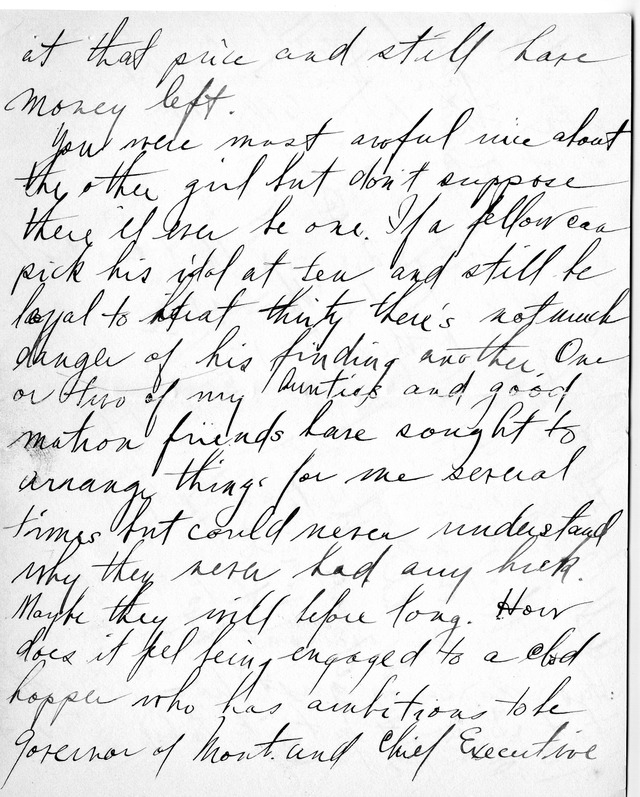 Letter from Harry S. Truman to Bess Wallace