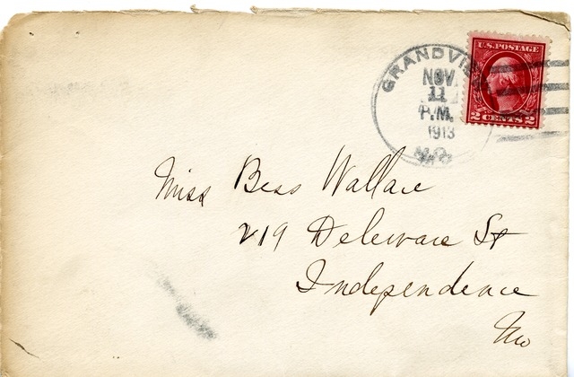 Letter from Harry S. Truman to Bess Wallace