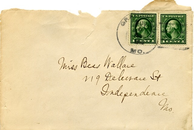 Letter from Harry S. Truman to Bess Wallace