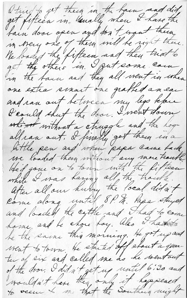 Letter from Harry S. Truman to Bess Wallace