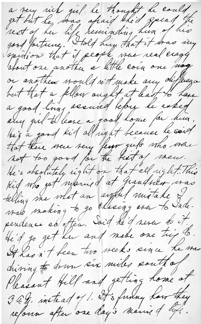 Letter from Harry S. Truman to Bess Wallace
