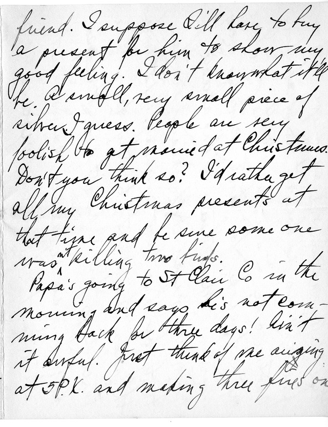 Letter from Harry S. Truman to Bess Wallace