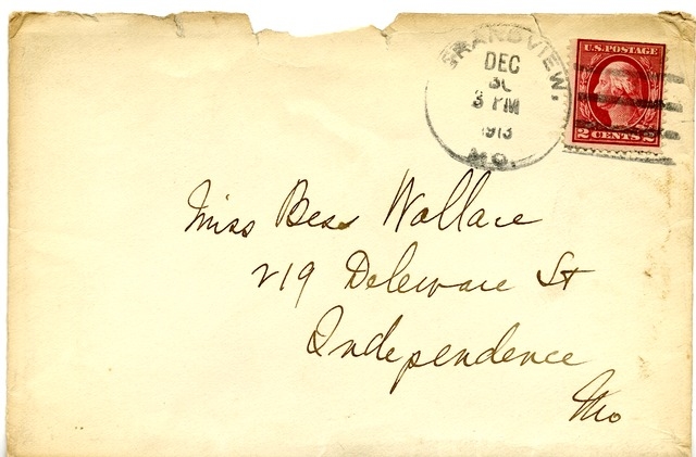 Letter from Harry S. Truman to Bess Wallace