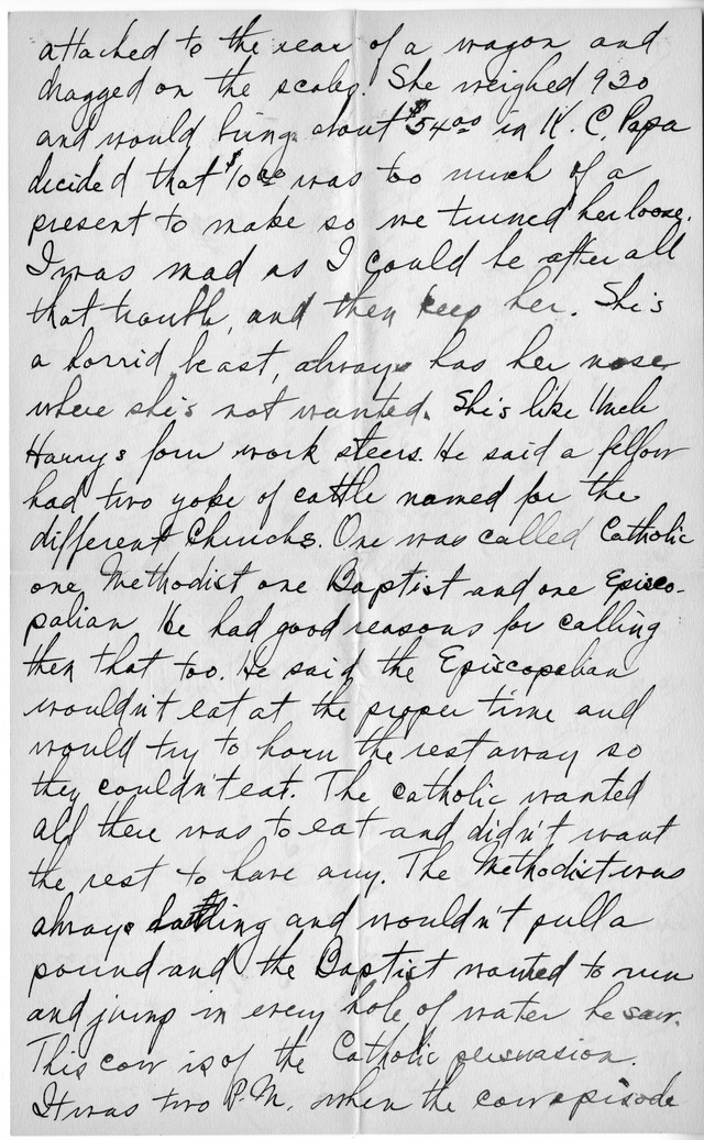 Letter from Harry S. Truman to Bess Wallace