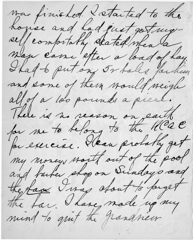 Letter from Harry S. Truman to Bess Wallace