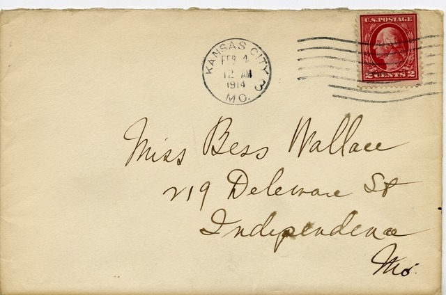 Letter from Harry S. Truman to Bess Wallace