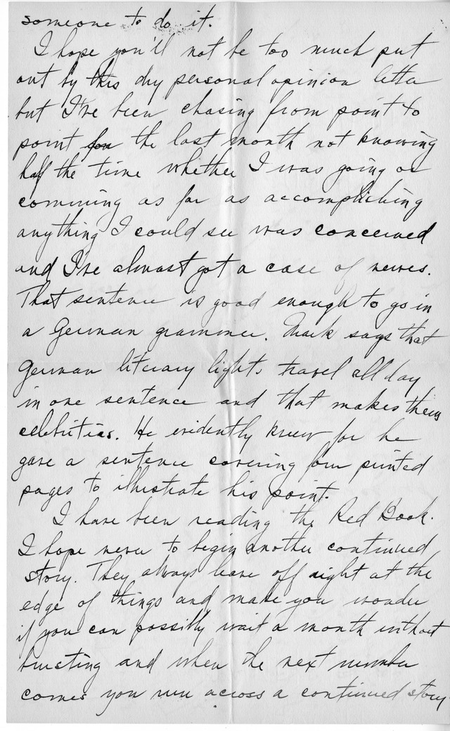 Letter from Harry S. Truman to Bess Wallace