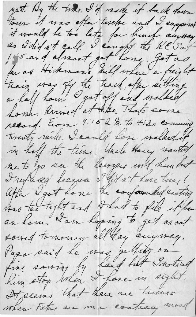 Letter from Harry S. Truman to Bess Wallace