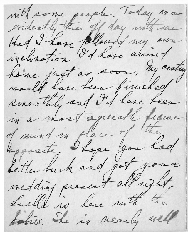 Letter from Harry S. Truman to Bess Wallace