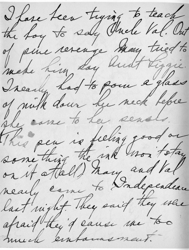 Letter from Harry S. Truman to Bess Wallace