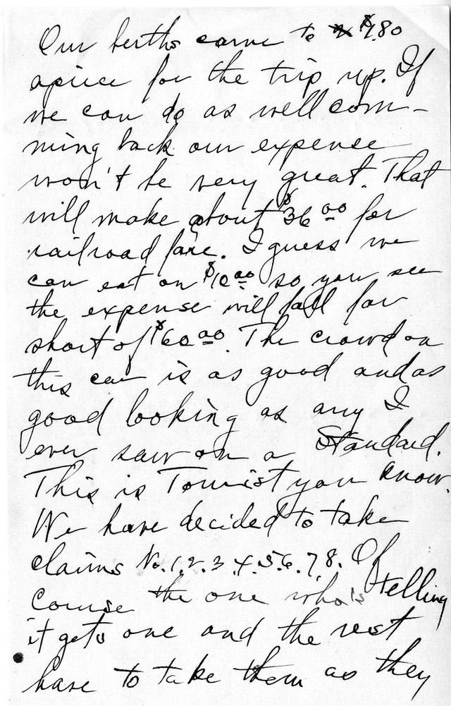 Letter from Harry S. Truman to Bess Wallace