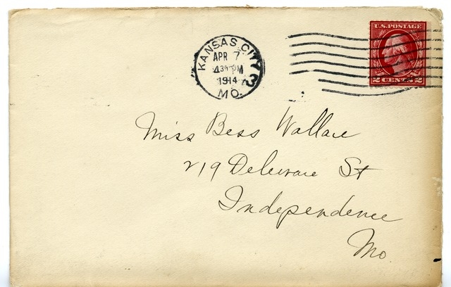 Letter from Harry S. Truman to Bess Wallace