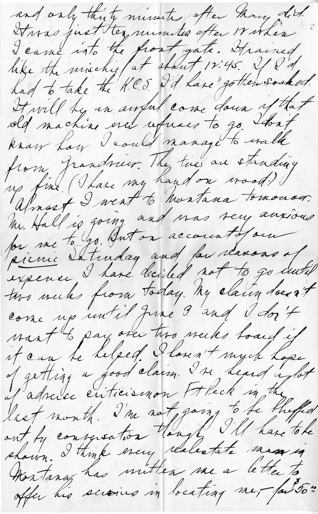 Letter from Harry S. Truman to Bess Wallace