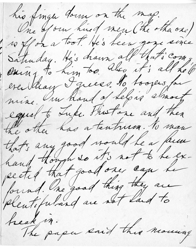 Letter from Harry S. Truman to Bess Wallace