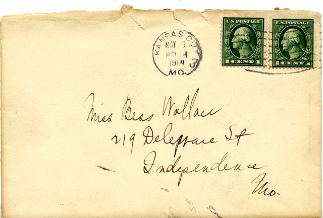 Letter from Harry S. Truman to Bess Wallace