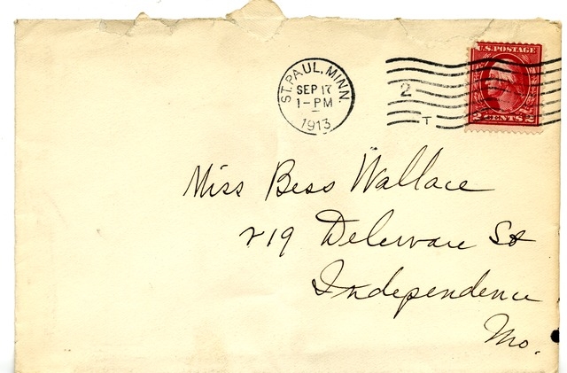 Letter from Harry S. Truman to Bess Wallace