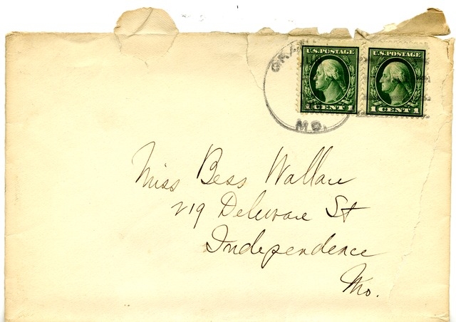 Letter from Harry S. Truman to Bess Wallace