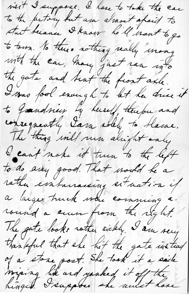 Letter from Harry S. Truman to Bess Wallace