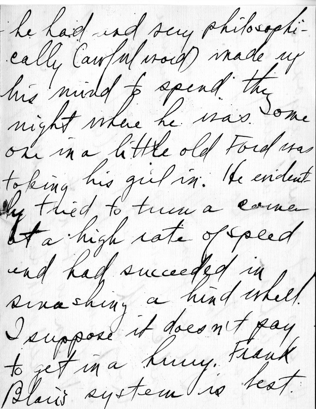 Letter from Harry S. Truman to Bess Wallace