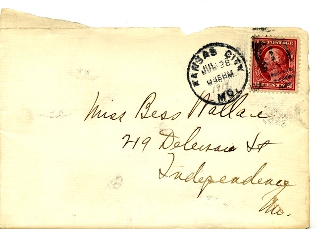 Letter from Harry S. Truman to Bess Wallace