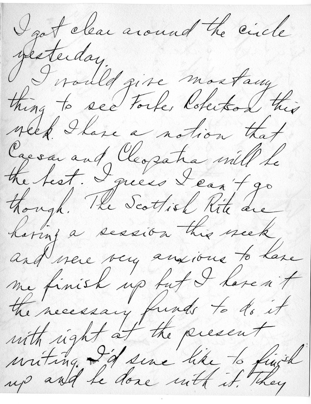 Letter from Harry S. Truman to Bess Wallace