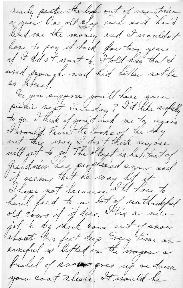 Letter from Harry S. Truman to Bess Wallace