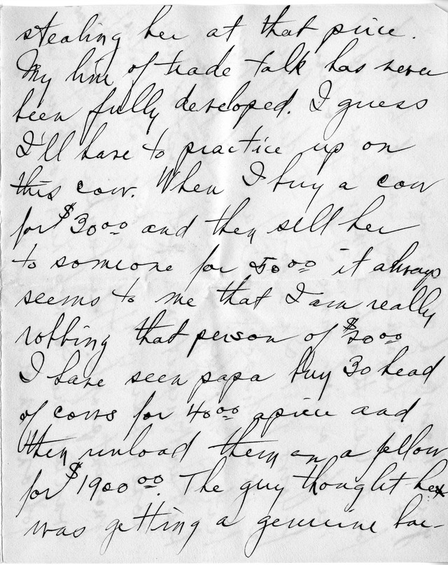 Letter from Harry S. Truman to Bess Wallace