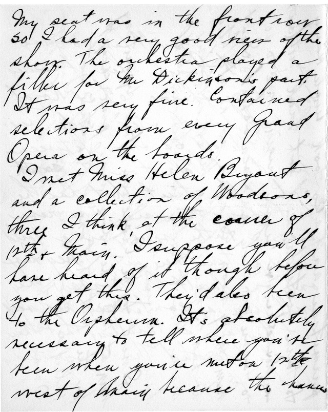 Letter from Harry S. Truman to Bess Wallace