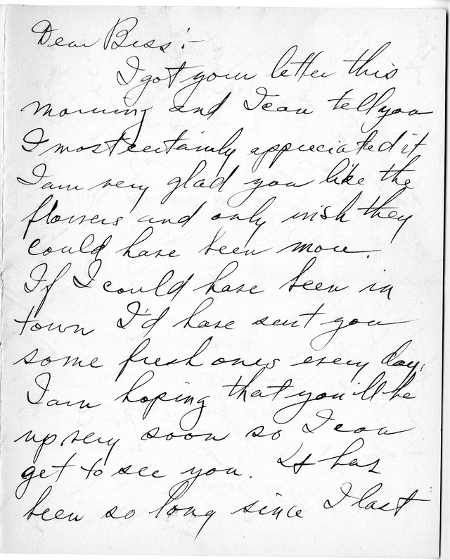 Letter from Harry S. Truman to Bess Wallace