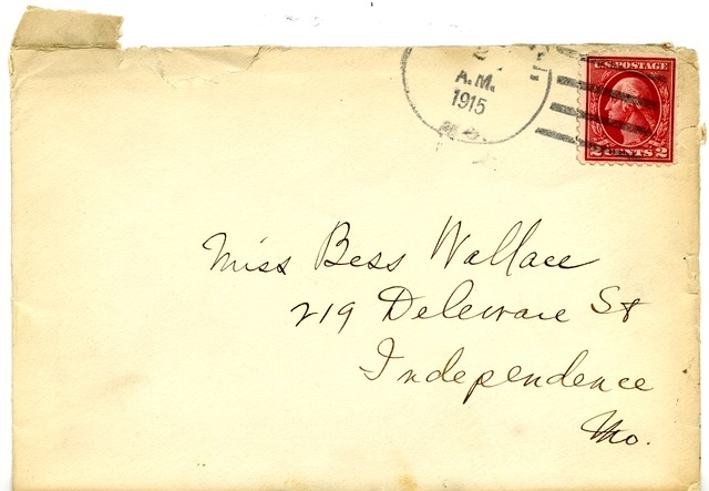 Letter from Harry S. Truman to Bess Wallace