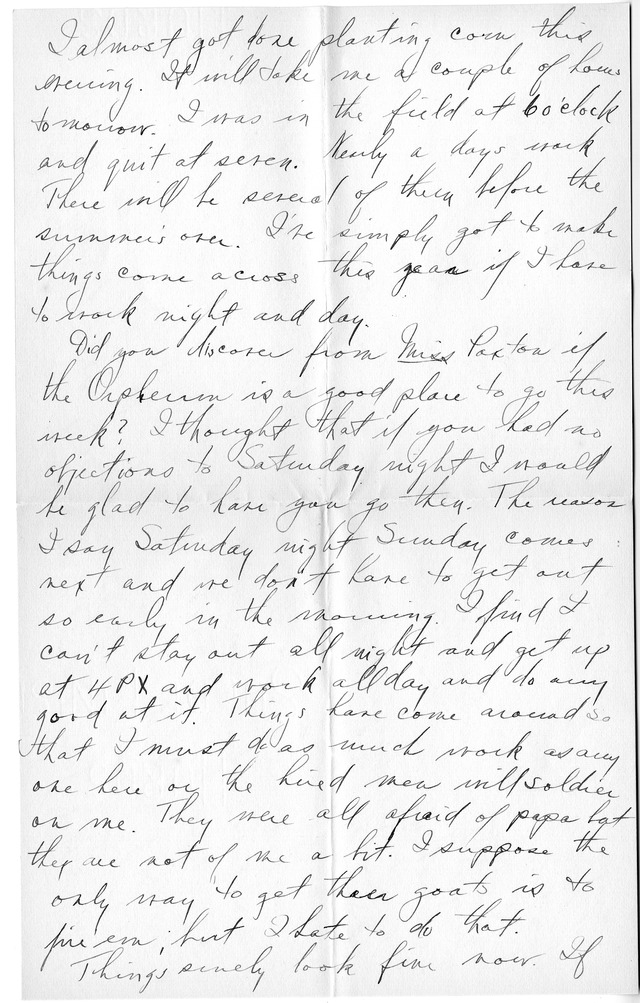 Letter from Harry S. Truman to Bess Wallace