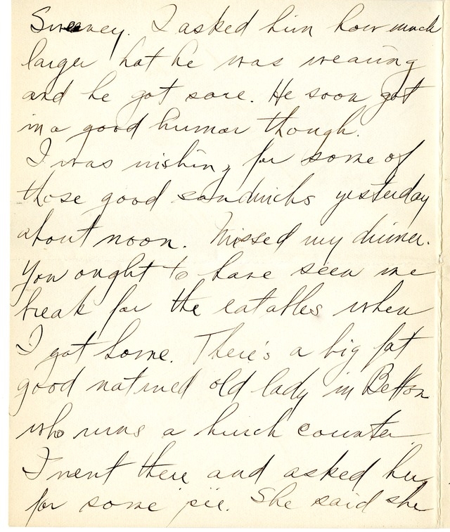 Letter from Harry S. Truman to Bess Wallace