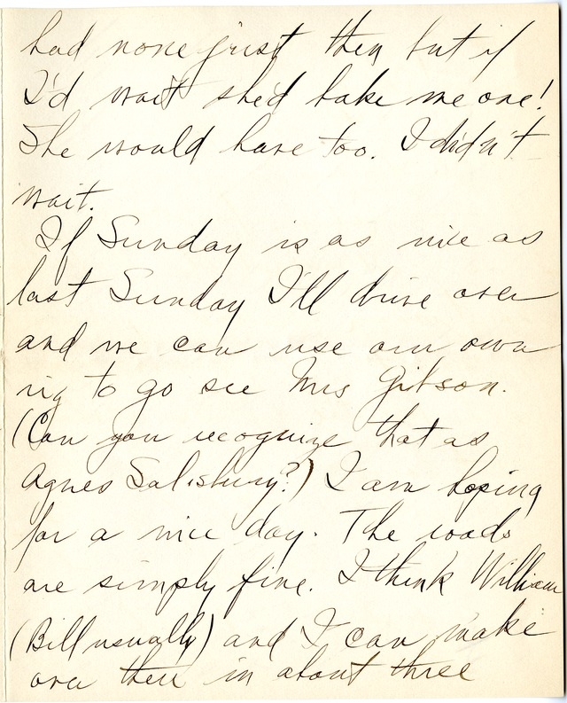 Letter from Harry S. Truman to Bess Wallace
