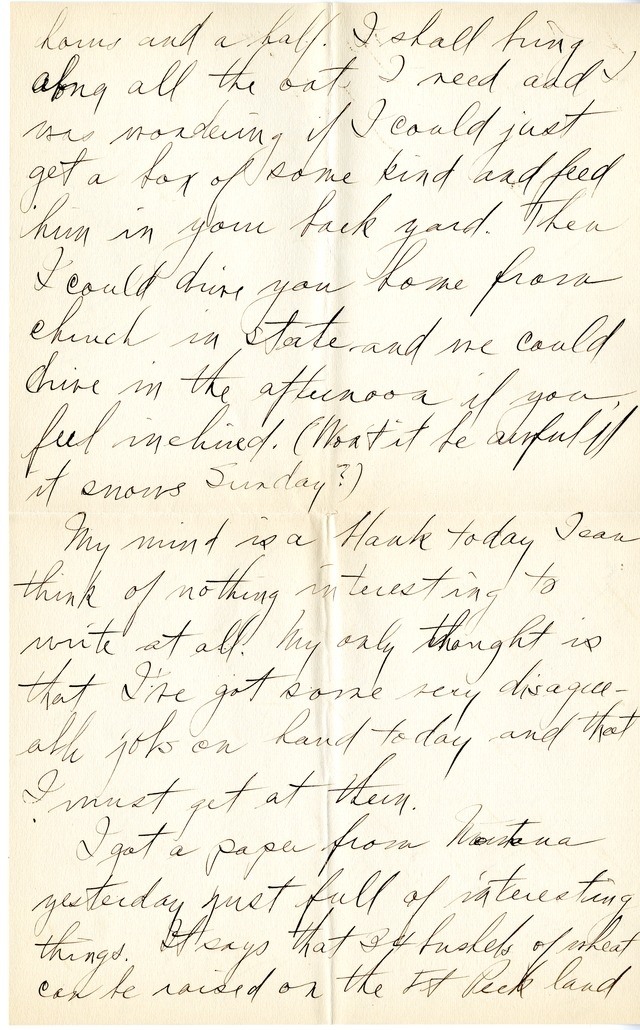 Letter from Harry S. Truman to Bess Wallace