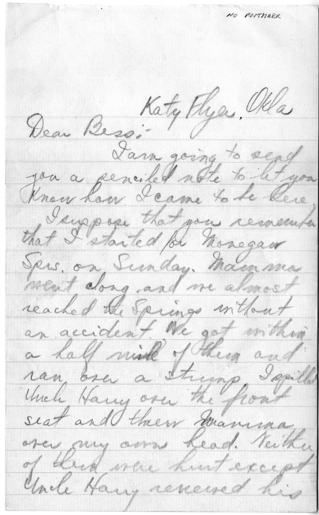 Letter from Harry S. Truman to Bess Wallace