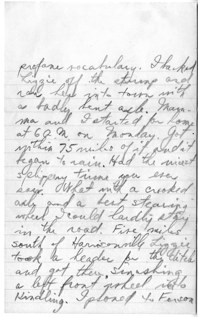 Letter from Harry S. Truman to Bess Wallace