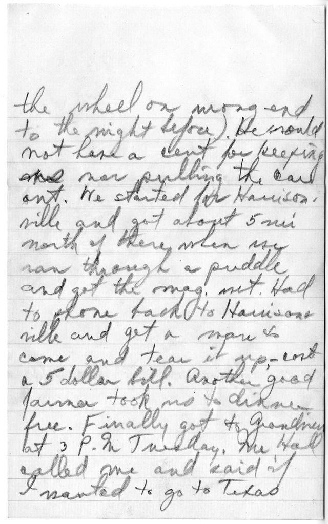 Letter from Harry S. Truman to Bess Wallace