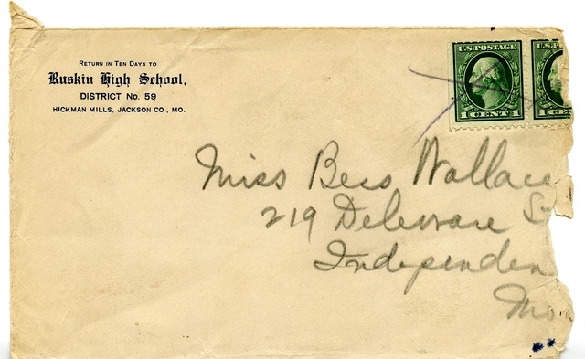 Letter from Harry S. Truman to Bess Wallace