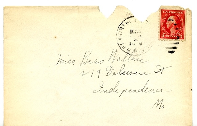 Letter from Harry S. Truman to Bess Wallace