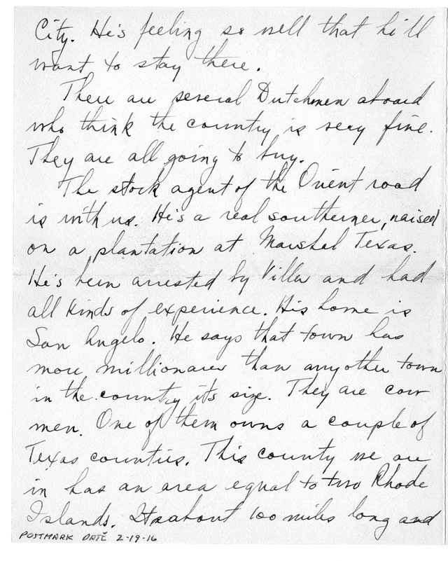 Letter from Harry S. Truman to Bess Wallace