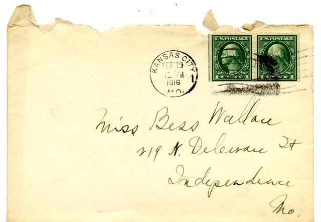 Letter from Harry S. Truman to Bess Wallace