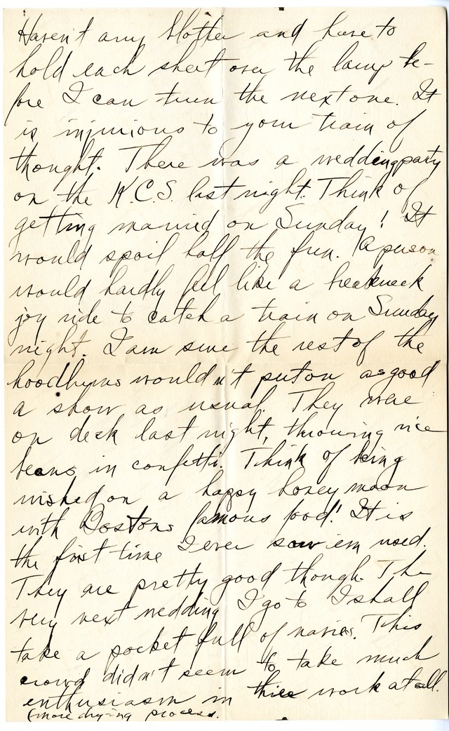 Letter from Harry S. Truman to Bess Wallace