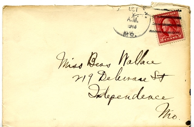 Letter from Harry S. Truman to Bess Wallace