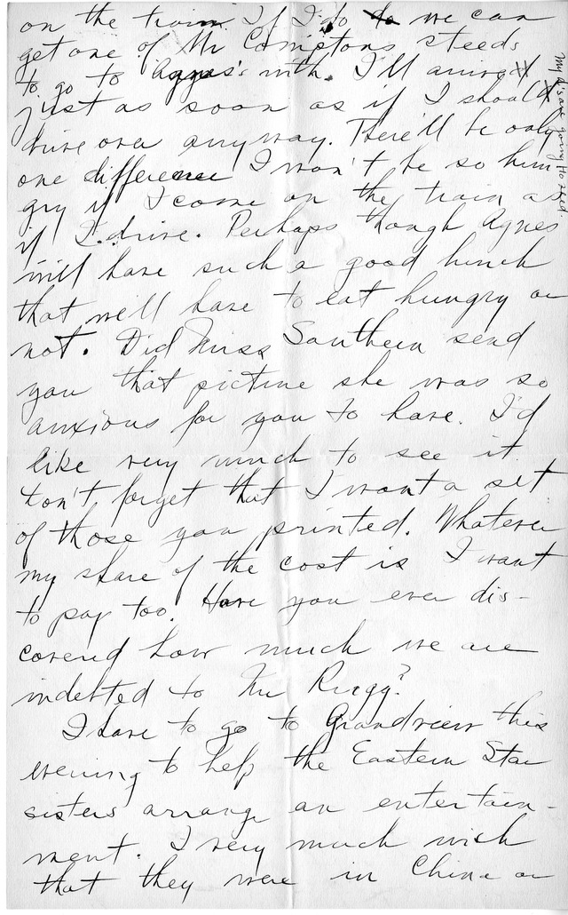 Letter from Harry S. Truman to Bess Wallace