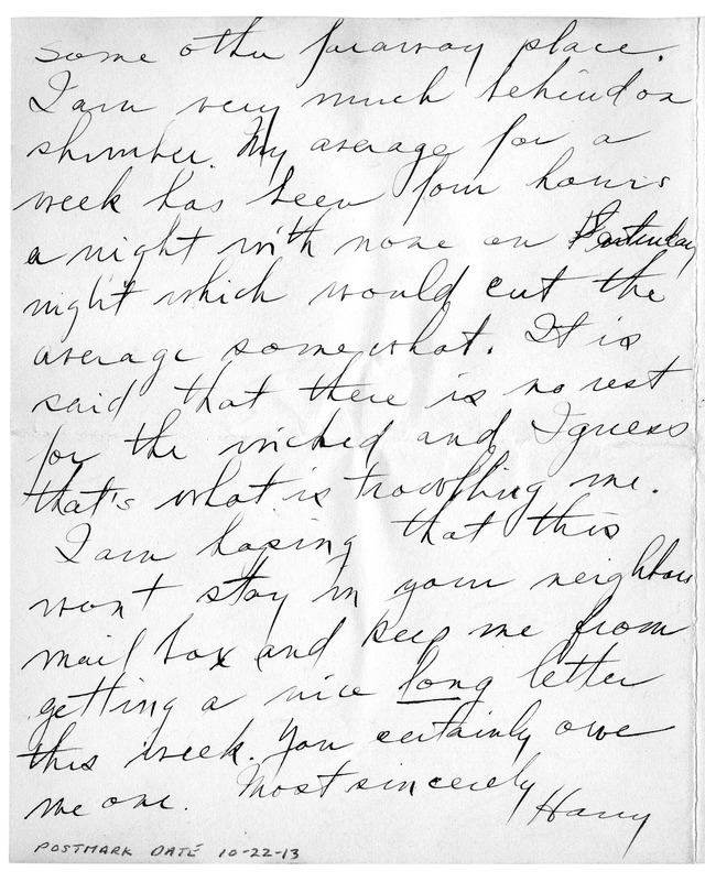 Letter from Harry S. Truman to Bess Wallace