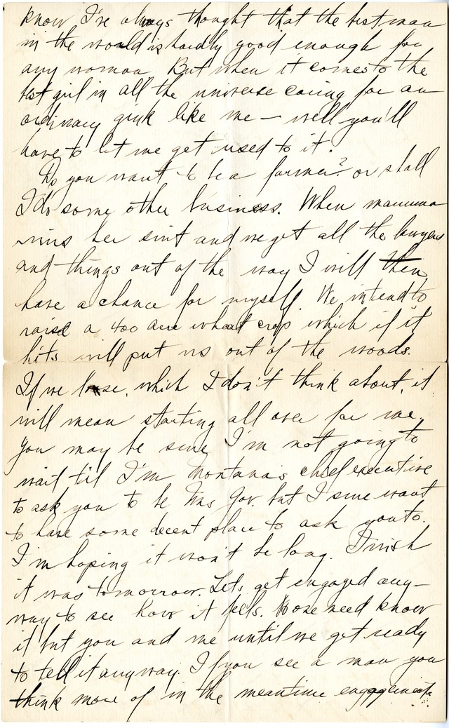 Letter from Harry S. Truman to Bess Wallace