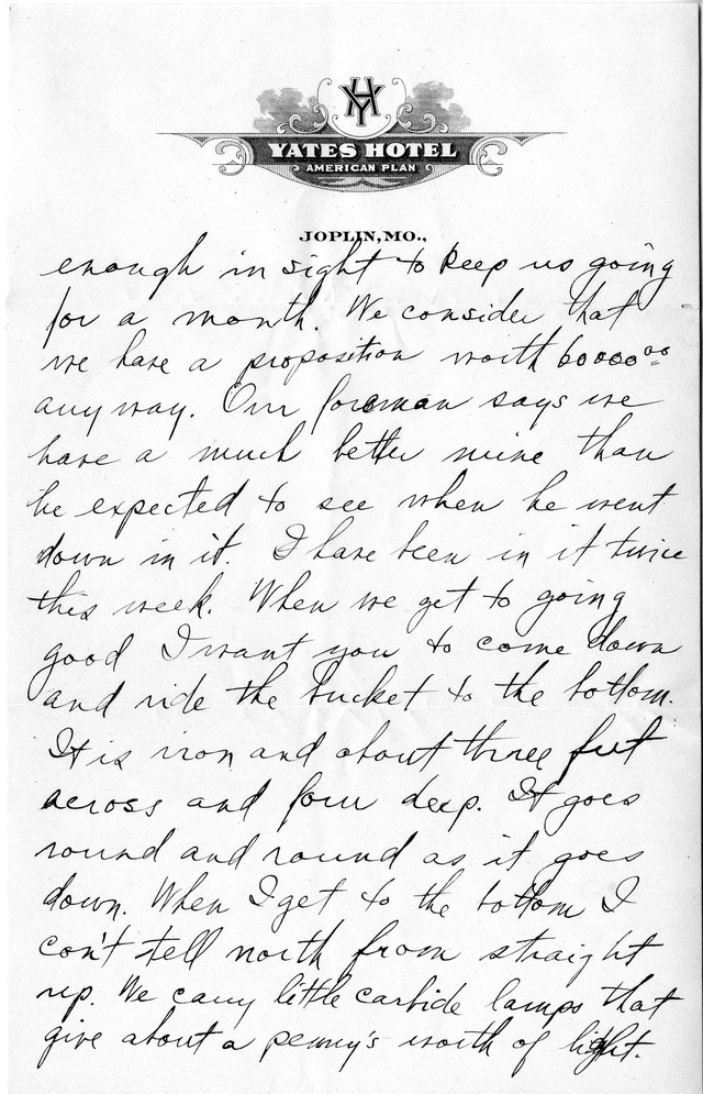 Letter from Harry S. Truman to Bess Wallace
