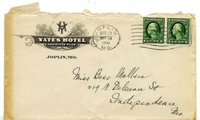Letter from Harry S. Truman to Bess Wallace